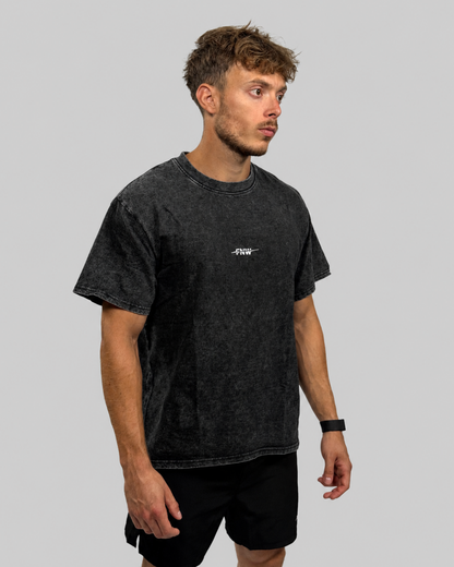 T-shirt oversize - noir délavé
