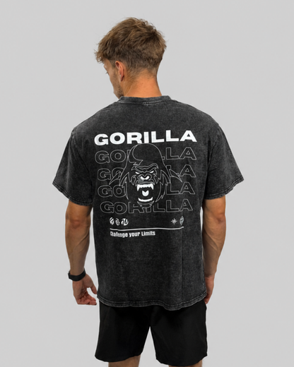 T-shirt oversize - noir délavé
