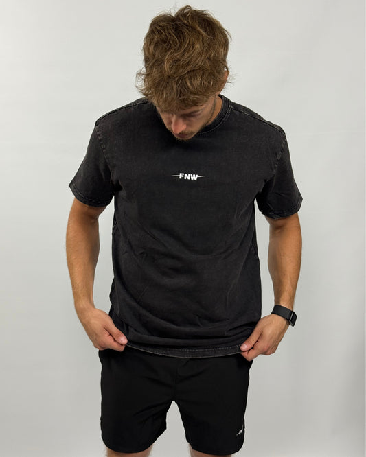 T-shirt FNW oversize - noir délavé