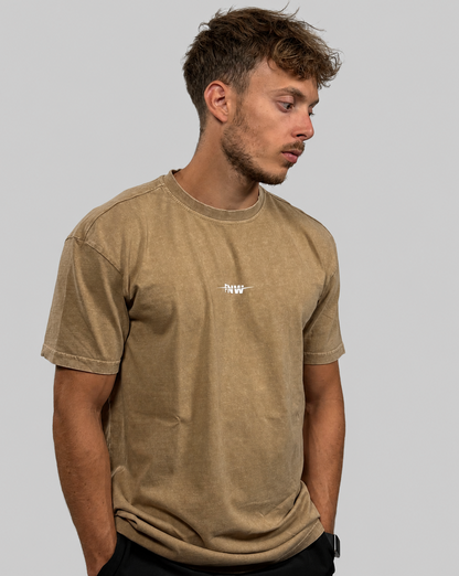 T-shirt oversize - beige délavé