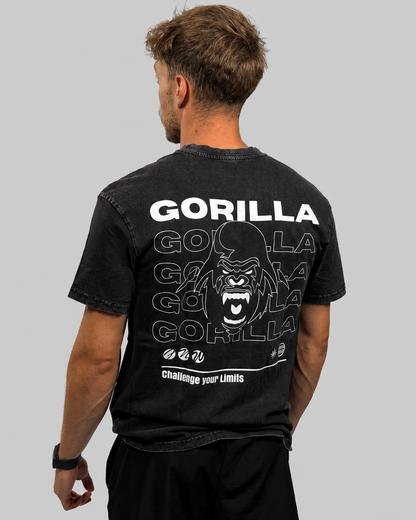 T-shirt oversize - noir délavé