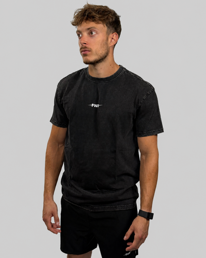 T-shirt oversize - noir délavé